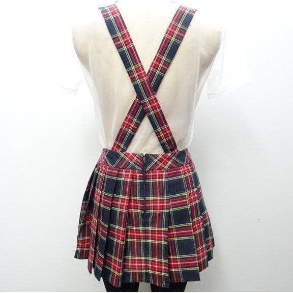Escante Suspender School Girl Red Plaid - Romantic Blessings