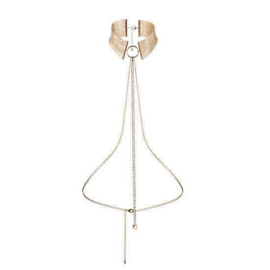 Bijoux Indiscrets Desir Metallique Collar - Gold - Romantic Blessings