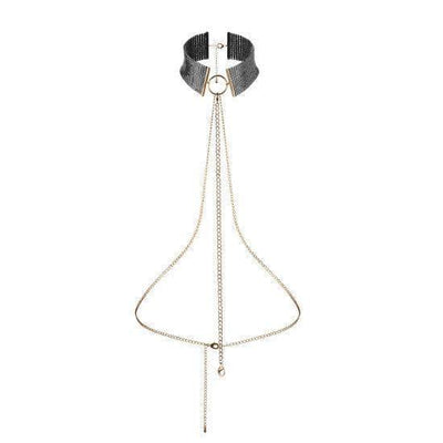 Bijoux Indiscrets Desir Metallique Collar - Black/Gold - Romantic Blessings