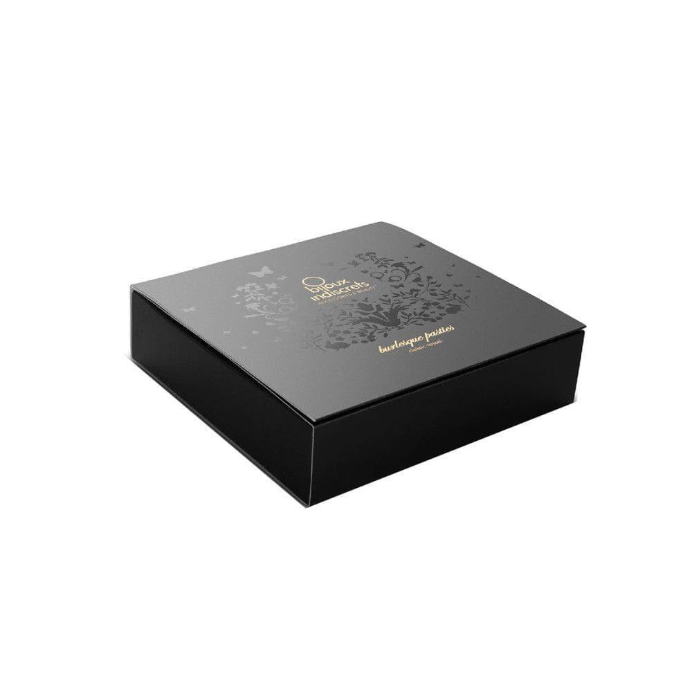 Bijoux Indiscrets Burlesque Pasties with Tassles Black - Romantic Blessings