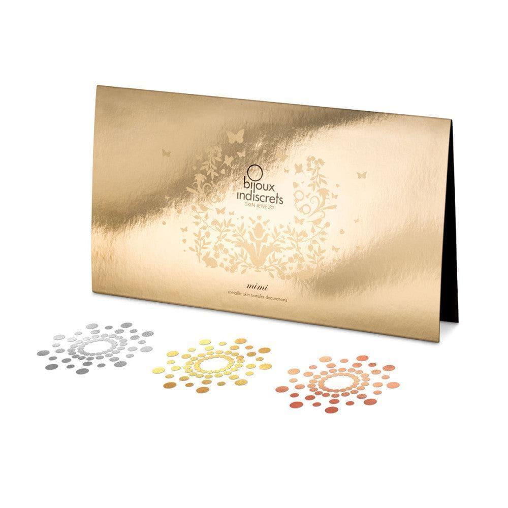 Bijoux Indiscrets Mimi Body Tattoos 6 pk. - Metallic - Romantic Blessings