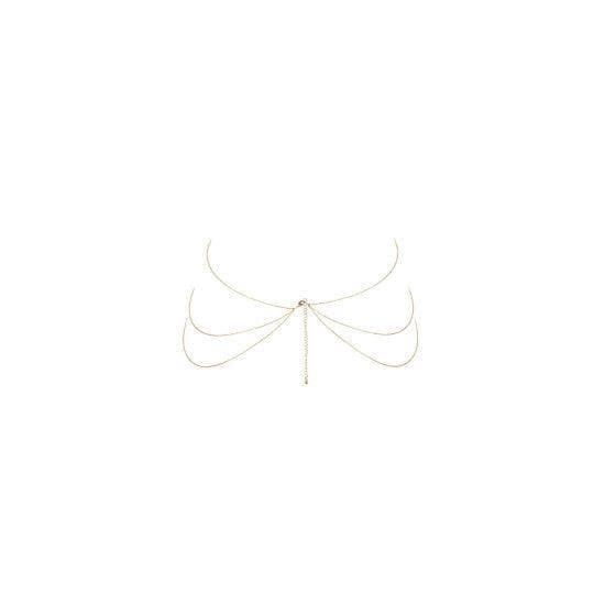 Bijoux Indiscrets Magnifique Collection 8 Body Chain - Gold - Romantic Blessings