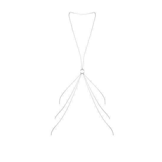 Bijoux Indiscrets Magnifique Collection 8 Body Chain - Silver - Romantic Blessings