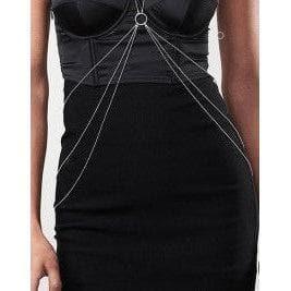 Bijoux Indiscrets Magnifique Collection 8 Body Chain - Silver - Romantic Blessings