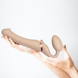 Strap-On-Me Remote Control Vibrating Bendable Strap-On Large - Romantic Blessings
