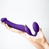 Strap-On-Me Remote Control Vibrating Bendable Strap-On Medium - Romantic Blessings