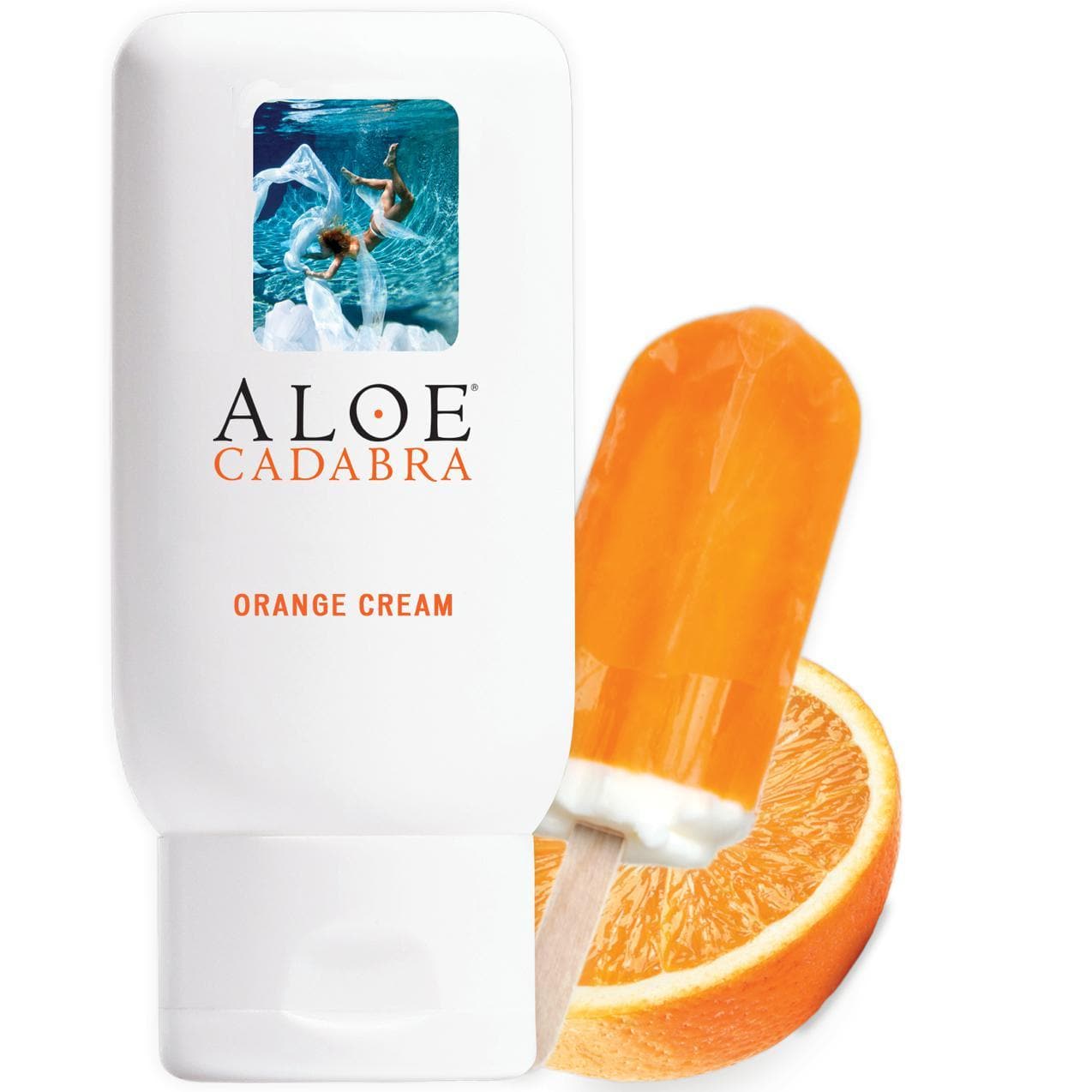Aloe Cadabra Organic 2-in-1 Personal Lubricant & Vaginal Moisturizer Orange Cream 2.5 oz - Romantic Blessings