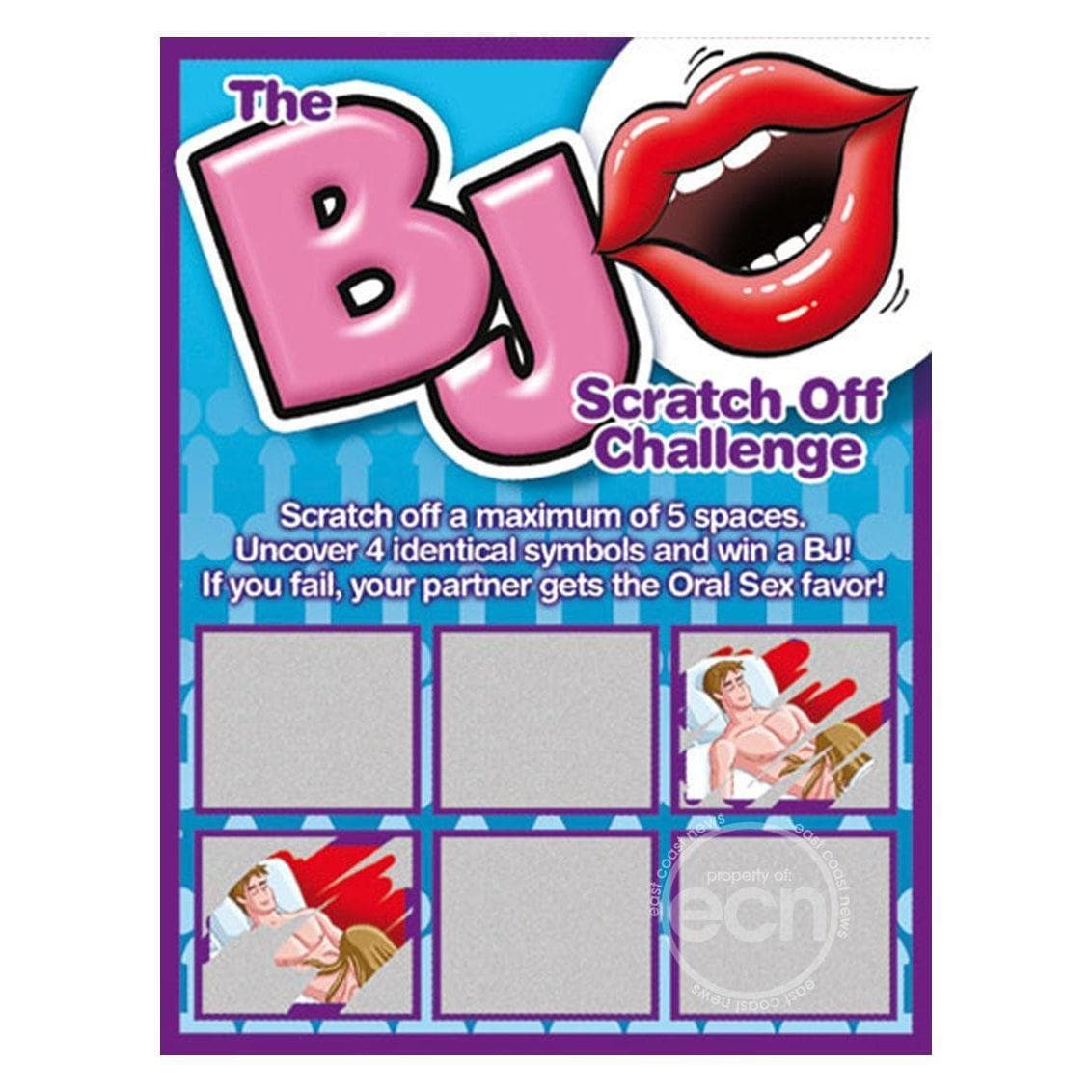 BJ Scratch Off Challenge Game Ticket - Romantic Blessings