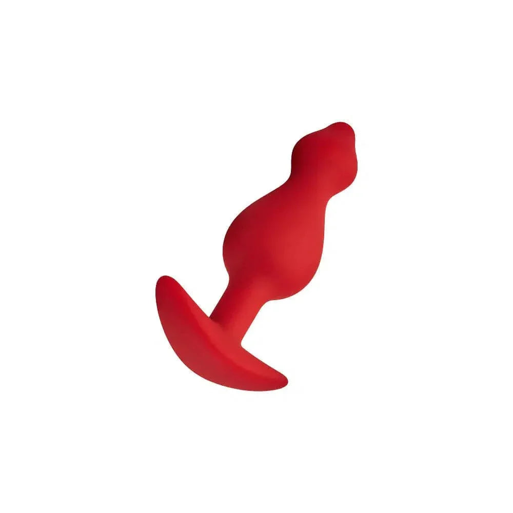 Forto F-78 Pointee 100% Silicone Multi Size Cones Pointed Tip Butt Plug Red - Romantic Blessings
