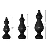 Forto F-30 Pointer Pointed Tip Butt Plug with Flat Base Black - Romantic Blessings