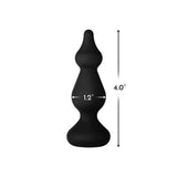 Forto F-30 Pointer Pointed Tip Butt Plug with Flat Base Black - Romantic Blessings
