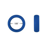 Forto F-64 100% Silicone Wide Penis Ring Blue - Romantic Blessings