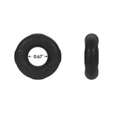 Forto F-33 100% Liquid Silicone Penis Ring Black - Romantic Blessings