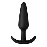 Forto F-31 100% Silicone Butt Plug with Flared Base Black - Romantic Blessings