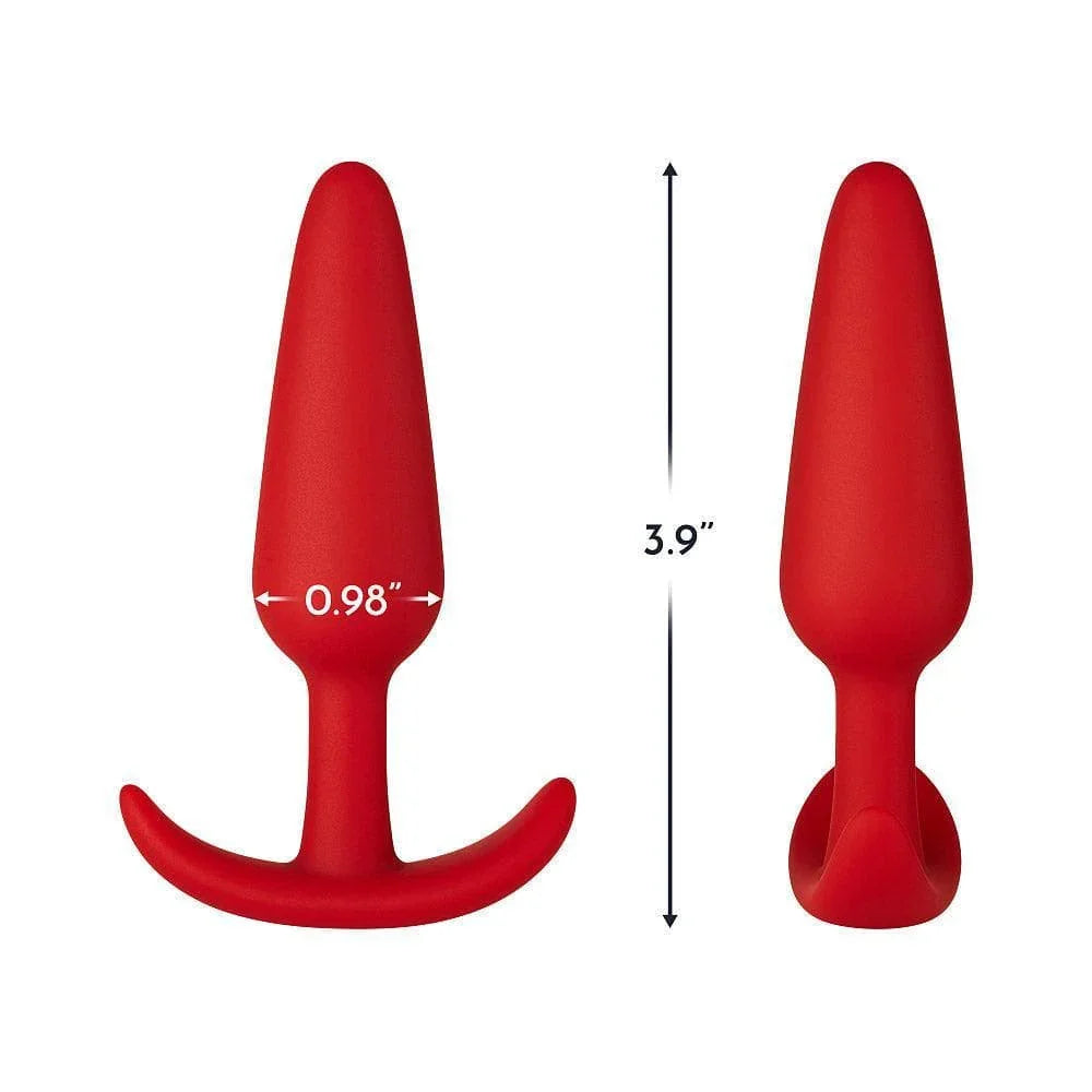 Forto F-31 100% Silicone Butt Plug with Flared Base Red - Romantic Blessings Forto F-31 100% Silicone Butt Plug with Flared Base Red - Romantic Blessings