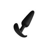 Forto F-31 100% Silicone Butt Plug with Flared Base Black - Romantic Blessings