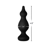 Forto F-30 Pointer Pointed Tip Butt Plug with Flat Base Black - Romantic Blessings