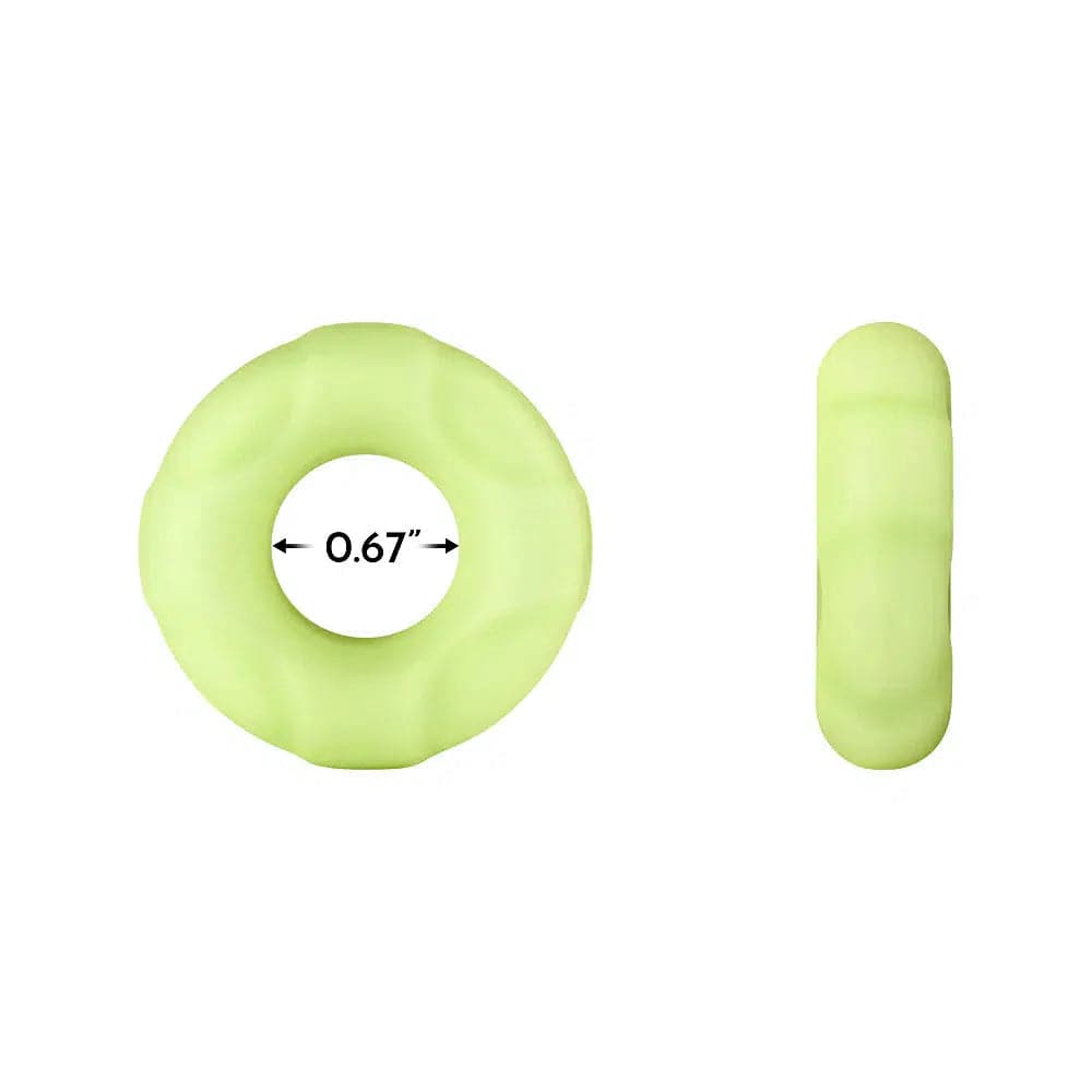 Forto F-33 100% Liquid Silicone Penis Ring Glow in the Dark - Romantic Blessings