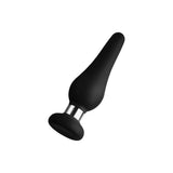 Forto F-21 Tear Drop Flat Base Butt Plug Black - Romantic Blessings