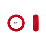Forto F-64 100% Silicone Wide Penis Ring Red - Romantic Blessings