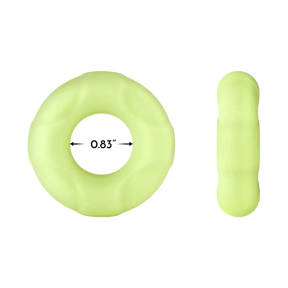 Forto F-33 100% Liquid Silicone Penis Ring Glow in the Dark - Romantic Blessings