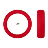 Forto F-64 100% Silicone Wide Penis Ring Red - Romantic Blessings