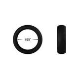 Forto F-64 100% Silicone Wide Penis Ring Black - Romantic Blessings