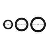 Forto F-64 100% Silicone Wide Penis Ring Black - Romantic Blessings