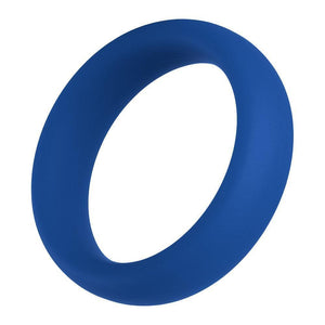 Forto F-64 100% Silicone Wide Penis Ring Blue - Romantic Blessings