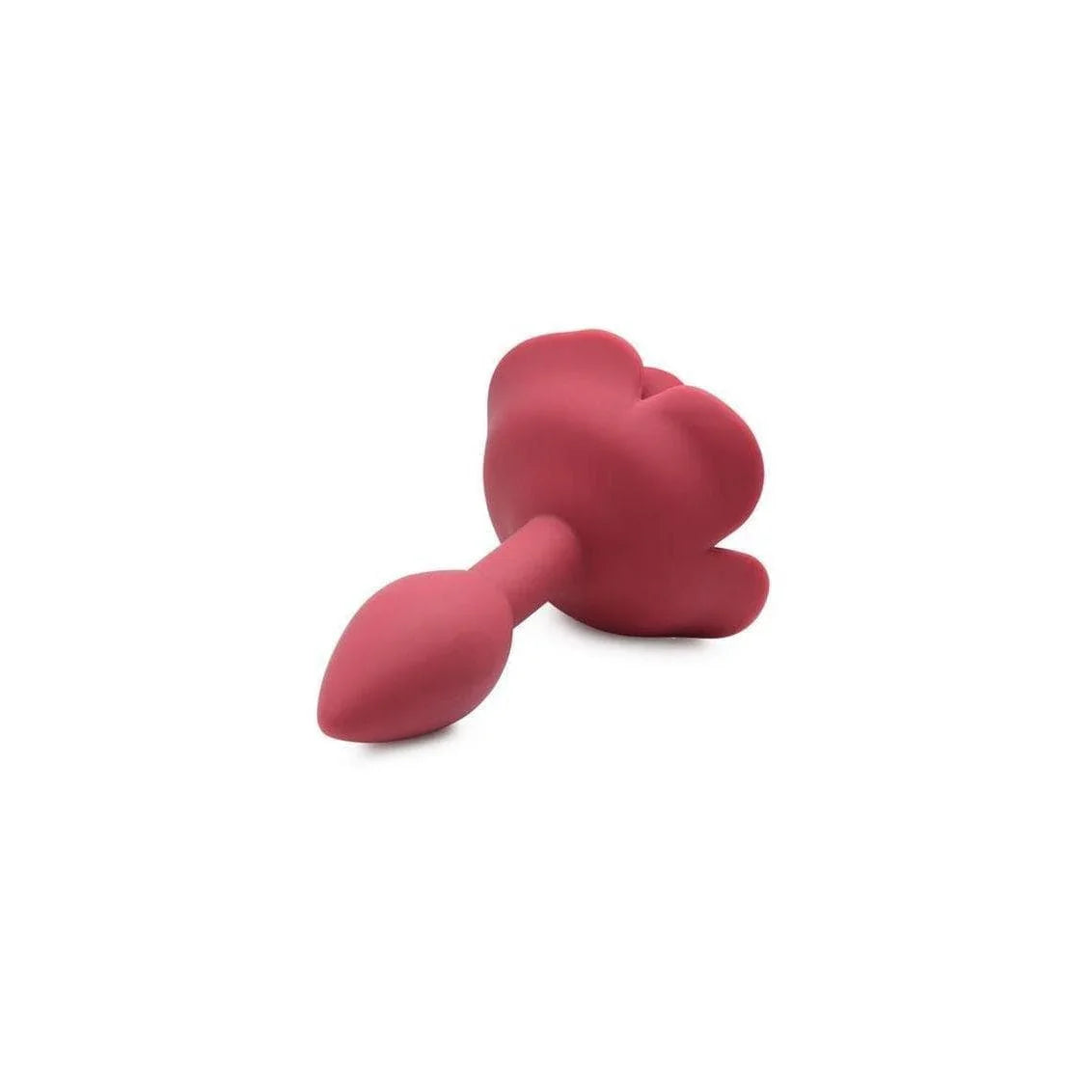 Booty Bloom Silicone Rose Anal Plug - Red - Romantic Blessings