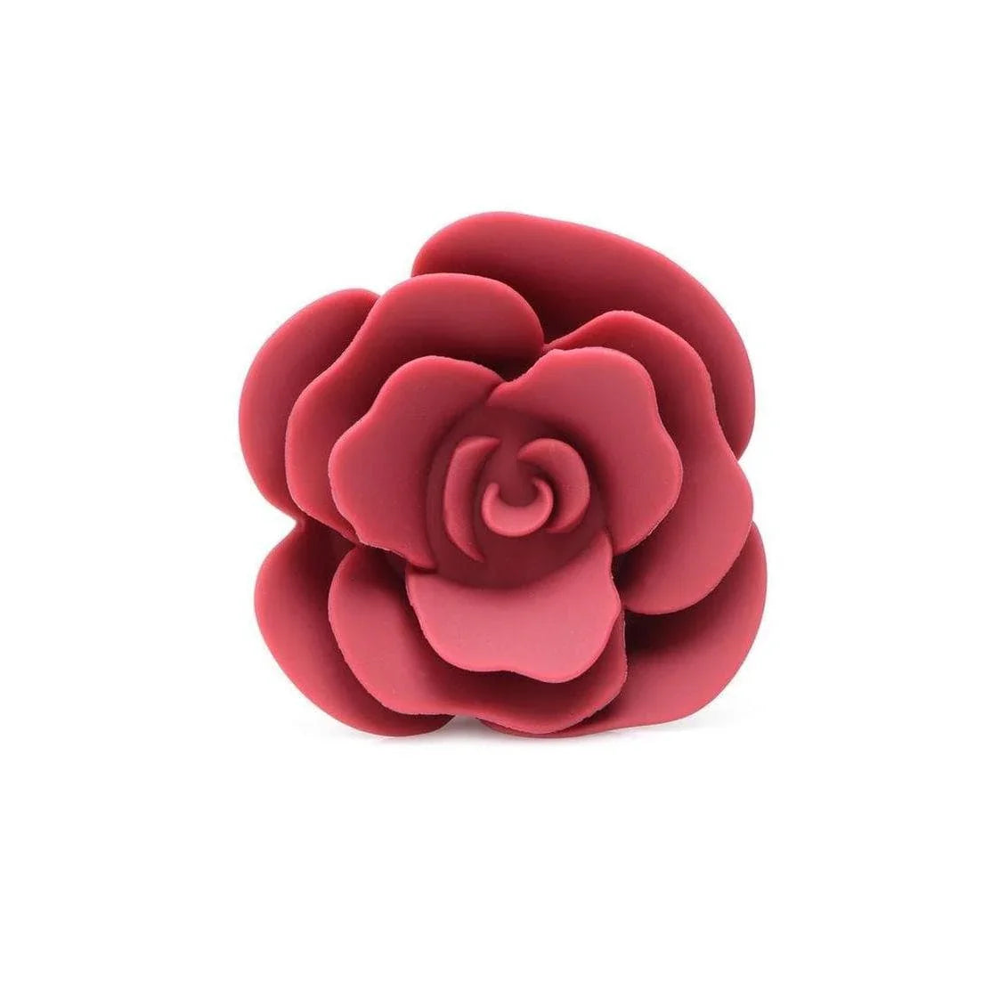 Booty Bloom Silicone Rose Anal Plug - Red - Romantic Blessings