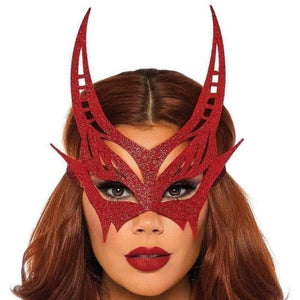 Leg Avenue Glitter Face Mask One Size Red - Romantic Blessings