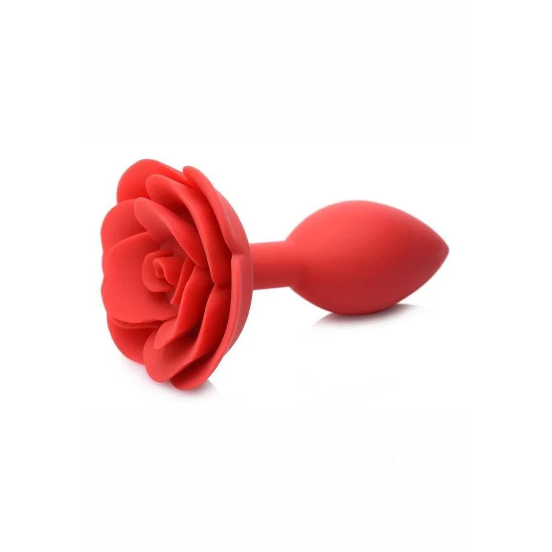 Booty Bloom Silicone Rose Anal Plug - Red - Romantic Blessings