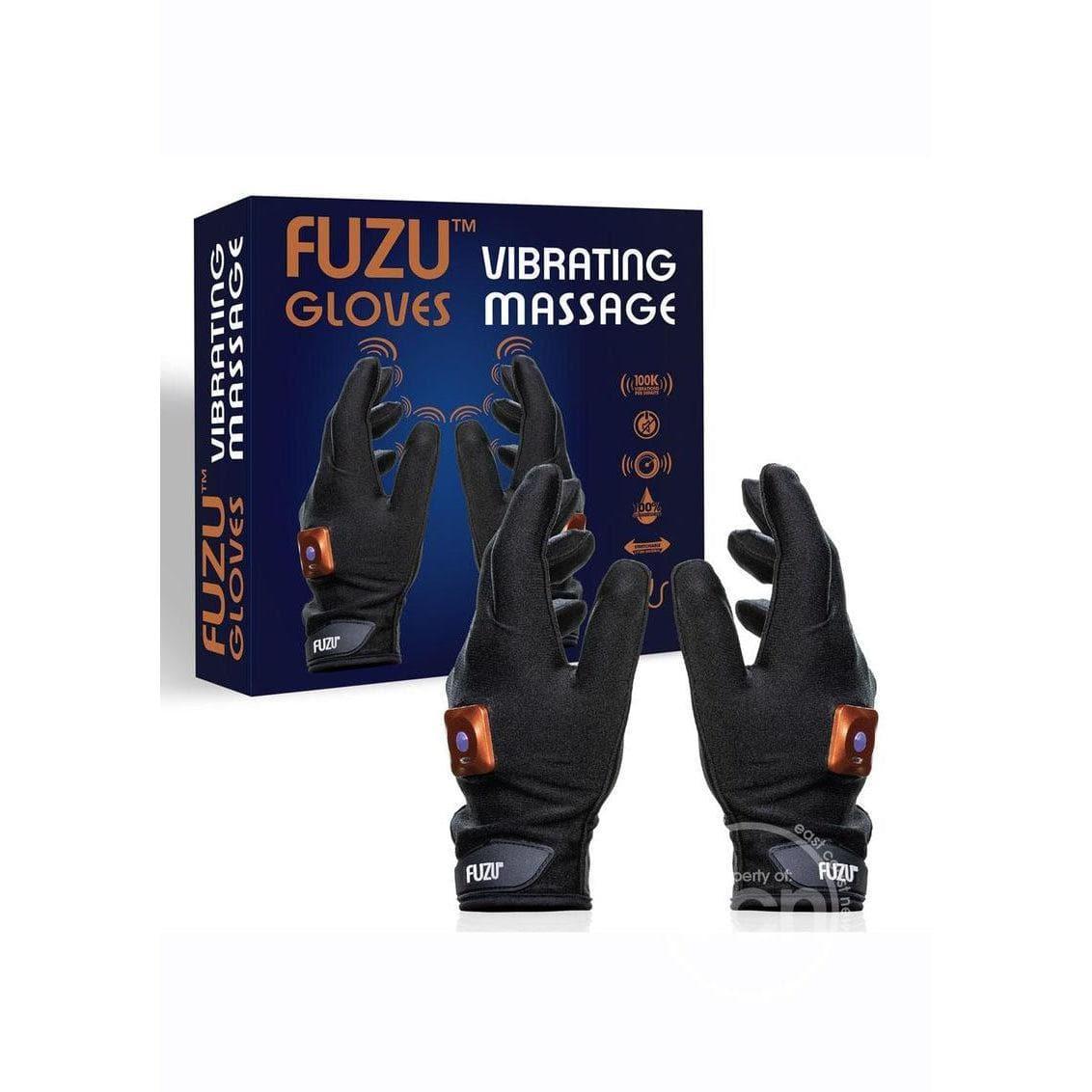 Fuzu Rechargeable Vibrating Massage Right and Left Hand Gloves - Romantic Blessings