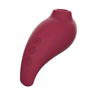 Inspiration Silicone Dual Stimulating Egg & Clitoral Vibrator with Remote Control - Red - Romantic Blessings