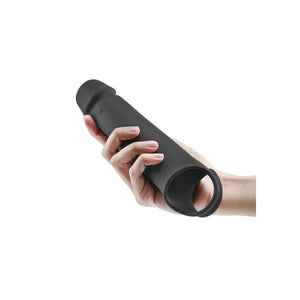 Renegade Brute Rechargeable Silicone Vibrating Penis Extention - Black - Romantic Blessings