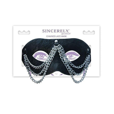 Sincerely, SS Chained Lace Mask Black - Romantic Blessings