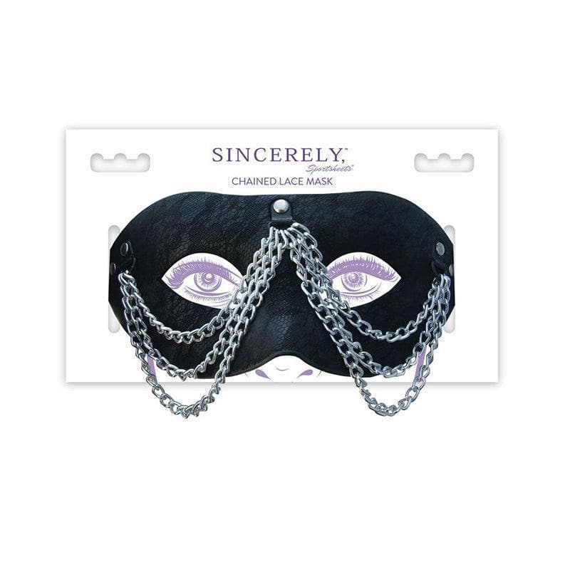 Sincerely, SS Chained Lace Mask Black - Romantic Blessings