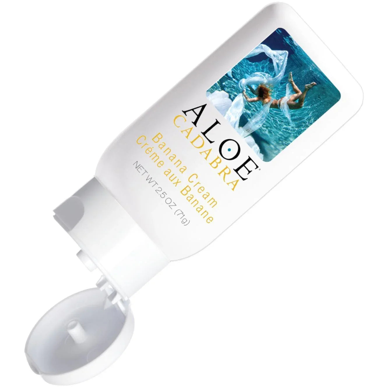 Aloe Cadabra Organic 2-in-1 Personal Lubricant & Vaginal Moisturizer Banana Cream 2.5 oz - Romantic Blessings