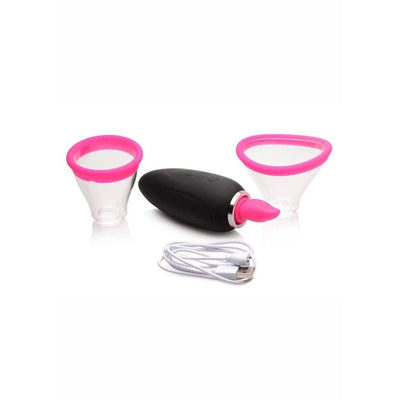 Inmi Lickgasm Mini 10X Licking & Sucking Rechargeable Silicone Clitoral Stimulator - Romantic Blessings