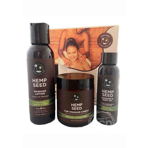 Earthly Body Limited Edition Hemp Seed Guavalava Massage in a Box Play Set - Romantic Blessings