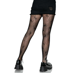 Leg Avenue Beetle Net Tights Black - Romantic Blessings