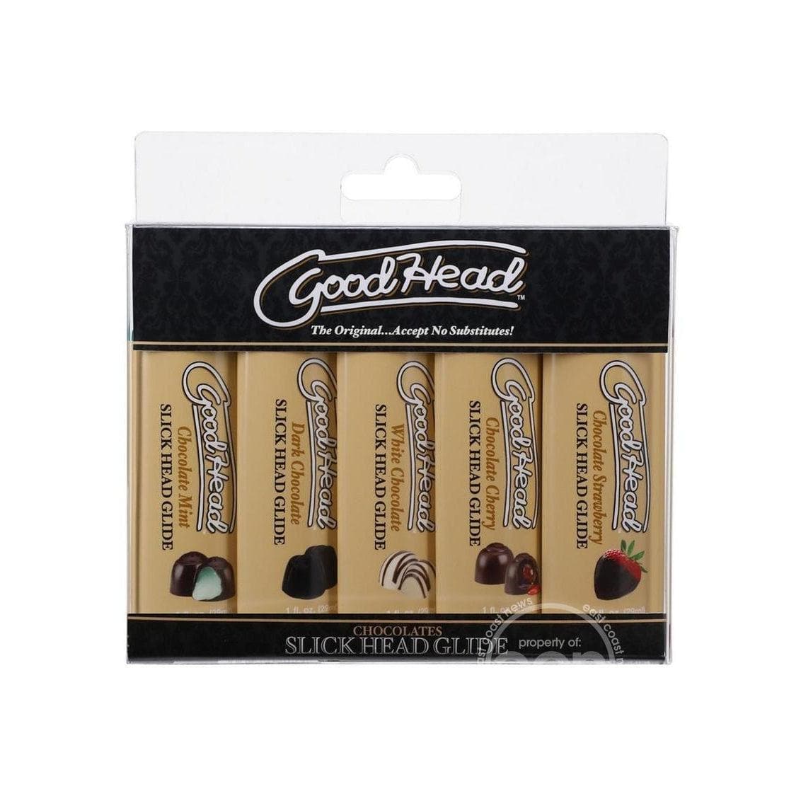 GoodHead Slick Head Glide Chocolates (5 Pack) 1 OZ - Romantic Blessings