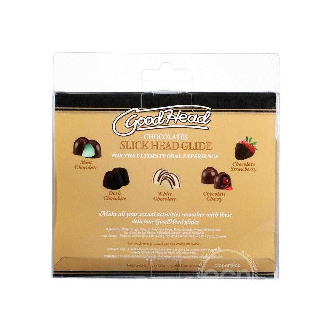 GoodHead Slick Head Glide Chocolates (5 Pack) 1 OZ - Romantic Blessings