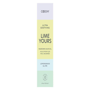 Coochy Ultra Soothing Lime Yours Ingrown Hair Oil Lemongrass Lime .5 oz - Romantic Blessings
