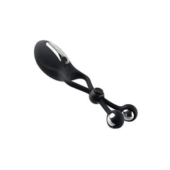 Vibrating Ball Cradle Silicone Rechargeable Penis Ring with Remote Control  - Romantic Blessings