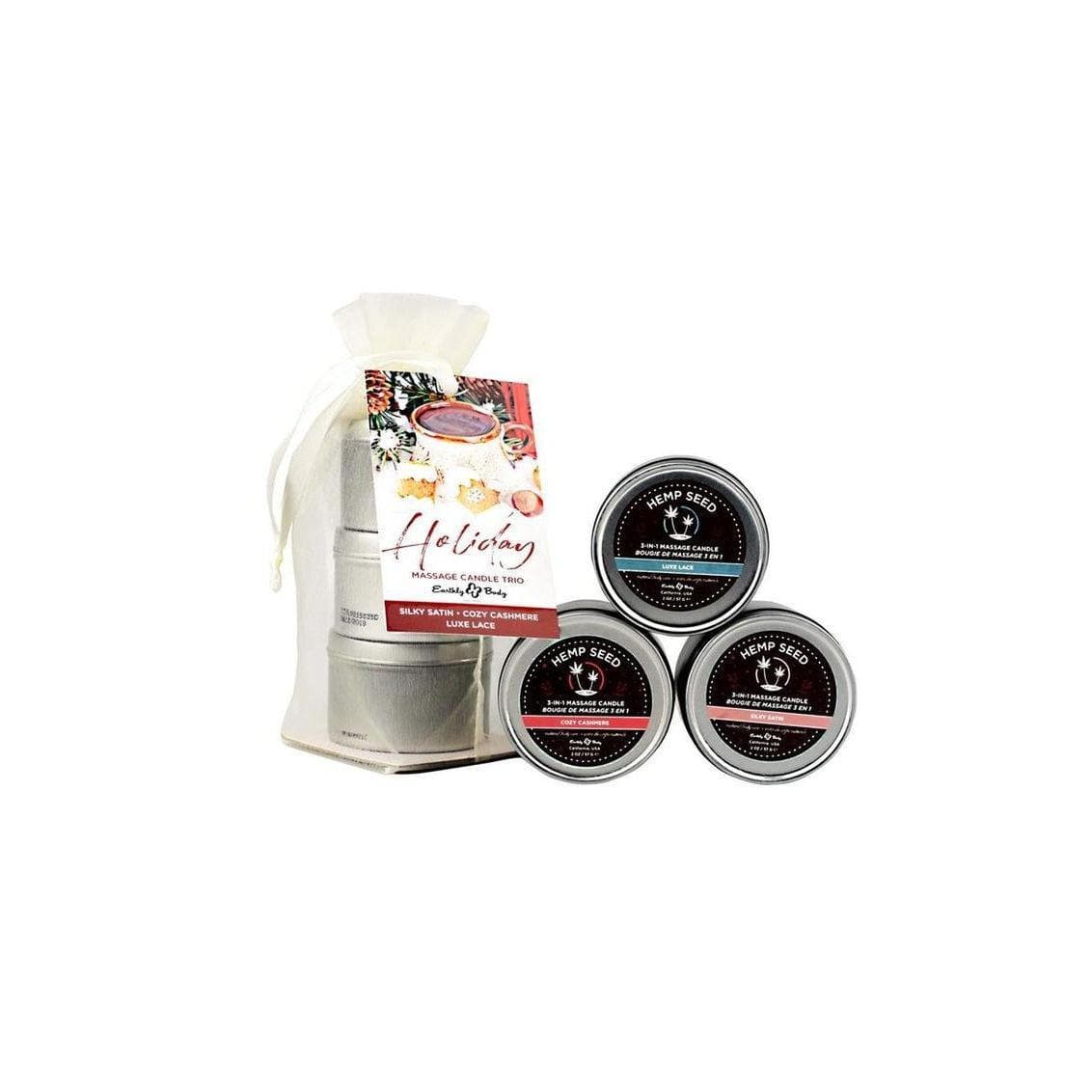 Earthly Body 2022 Holiday Candle Trio Bag 2 oz - Romantic Blessings