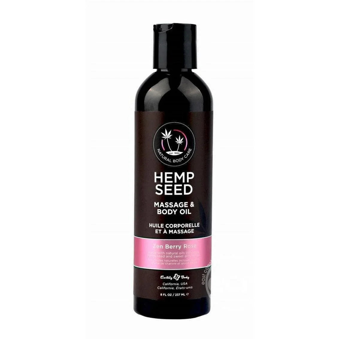 Earthly Body Hemp Seed Massage & Body Oil Zen Berry Rose - Romantic Blessings