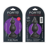 Forto F-30 Pointer Pointed Tip Butt Plug with Flat Base Black - Romantic Blessings