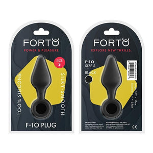 Forto F-10 Silicone Plug With Pull Ring Black - Romantic Blessings
